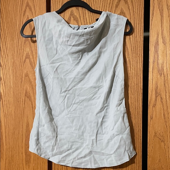 Emporio Armani Tops - Emporio Armani Light Gray Sleeveless Blouse